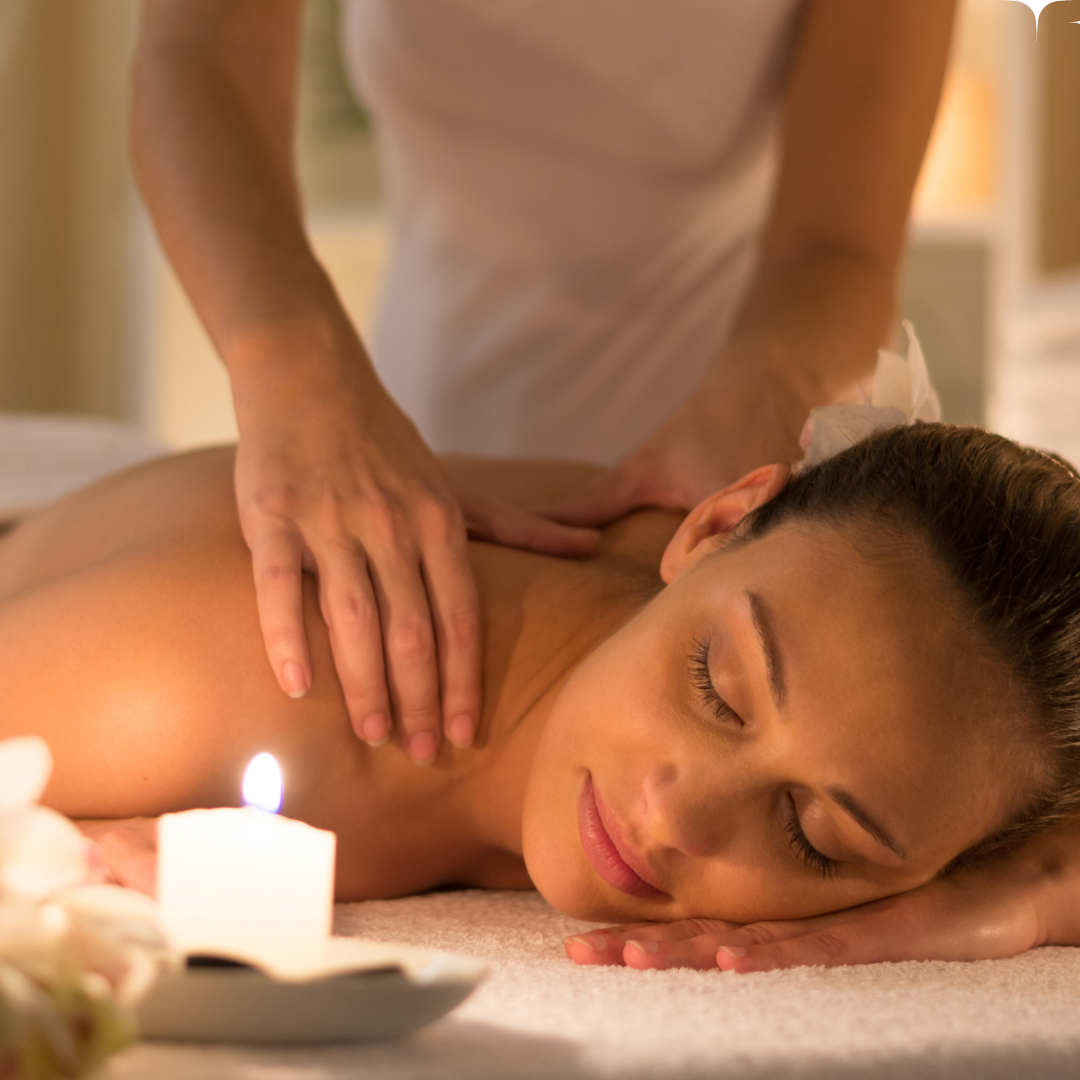 Medspa Social Media marketing- a lady take massage