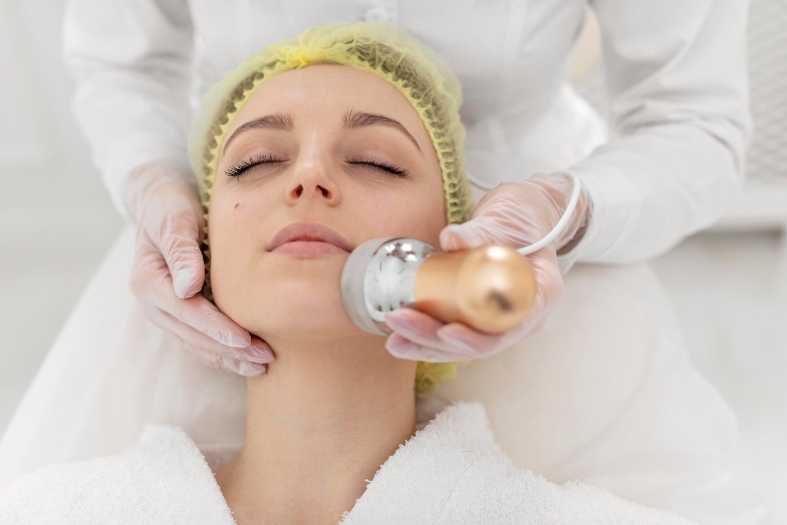 Medical Spa Consulting- a lady take facial treatment for her beauty